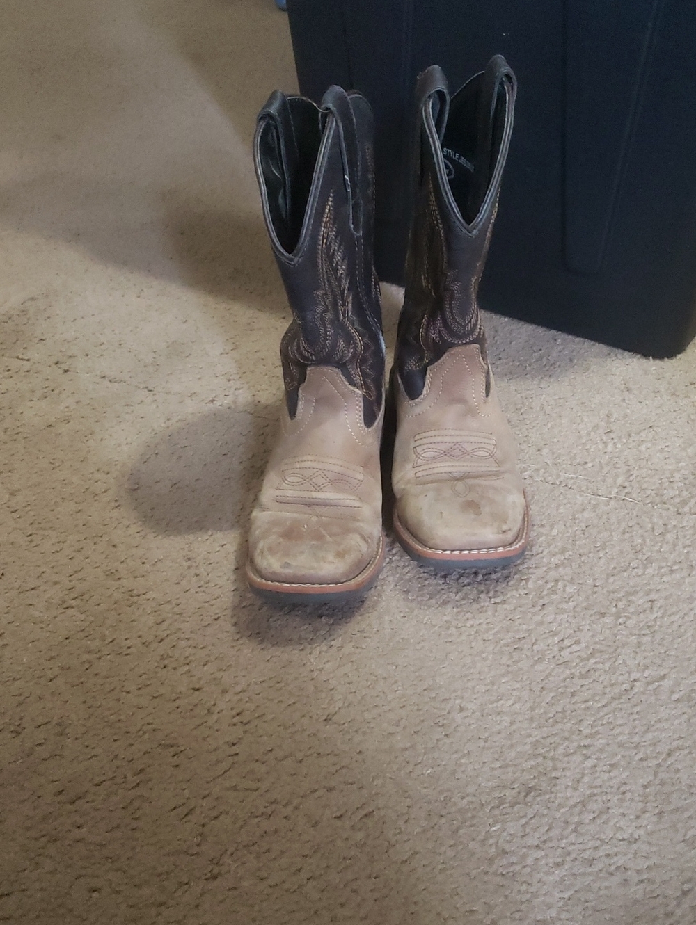 J.B. Dillon Black Leather Boot Interior Label